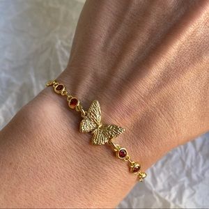 Root chakra 🔴🦋butterfly bracelet